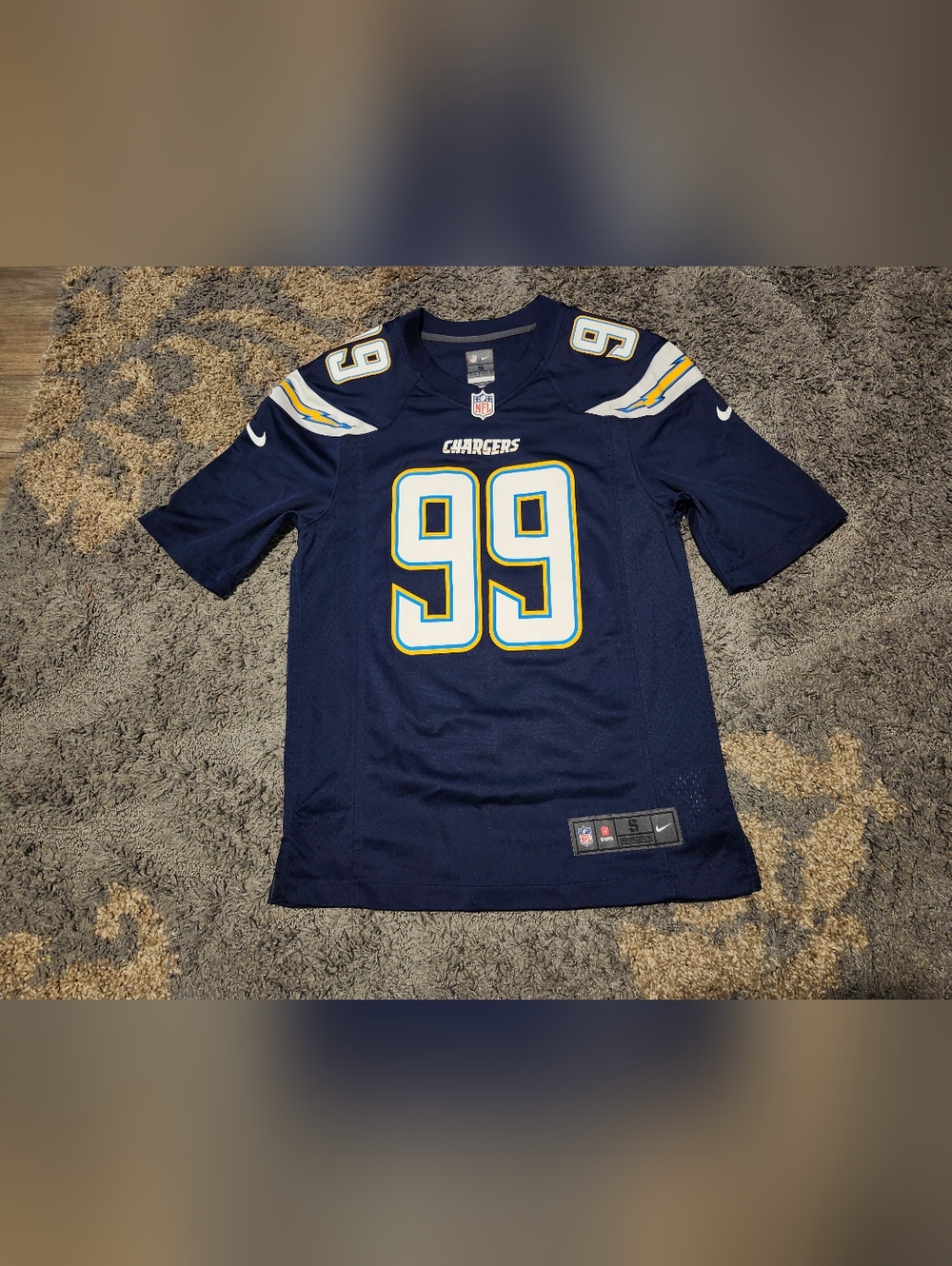 Nike Los Angeles Chargers #99 Navy Football Jersey Mens Size S